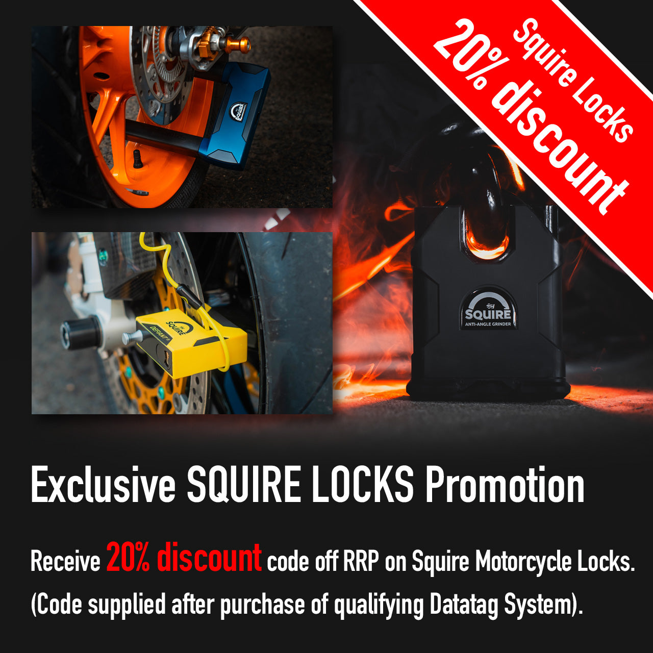 Squire Locks Motorcycle Promotion