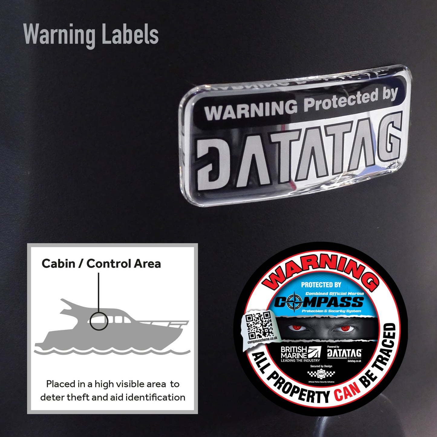 Boat Warning Decals