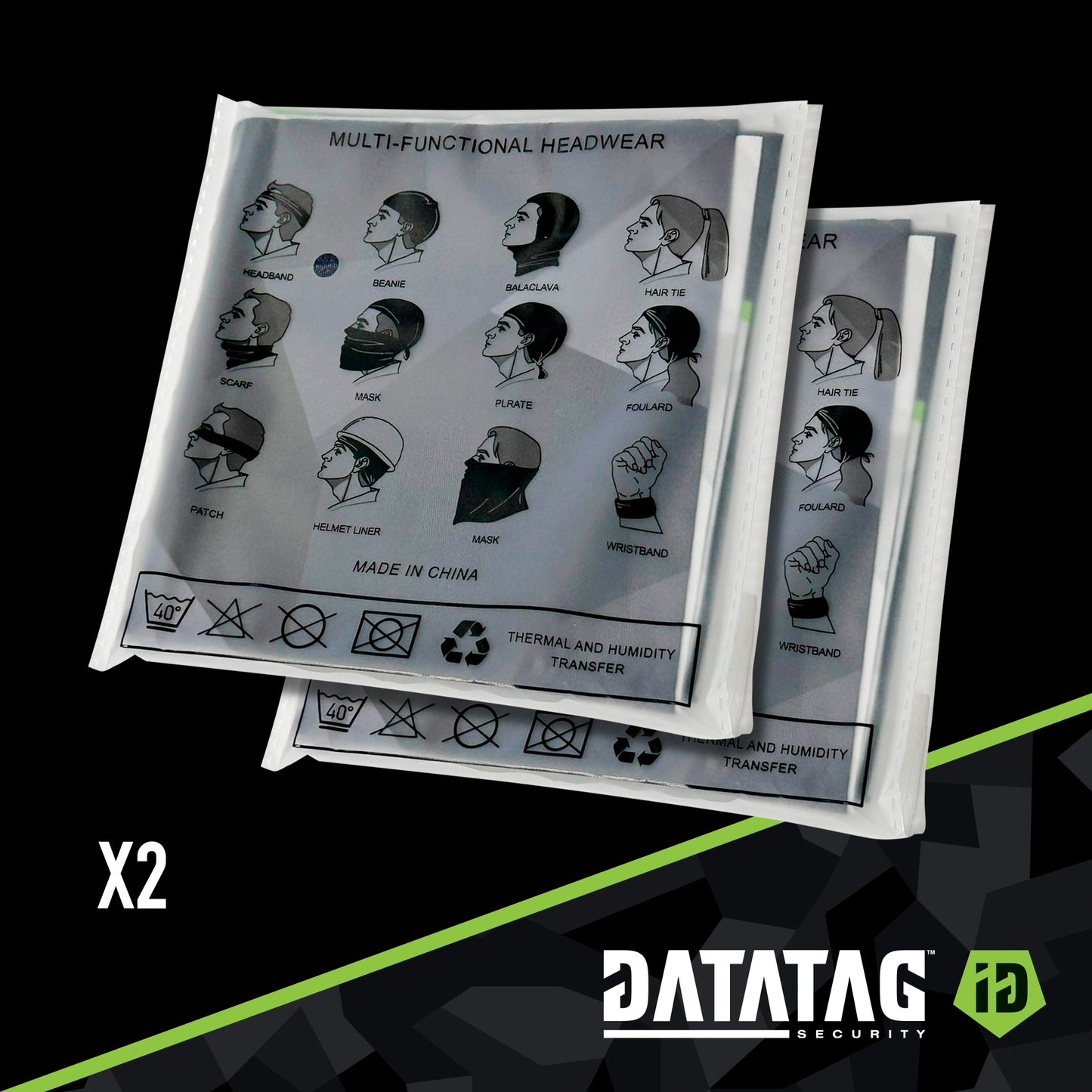 Datatag Neck Buff Twin